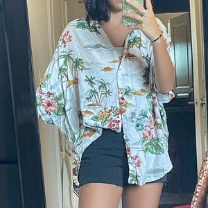 Oversized Comfy Hawaiian Shirt